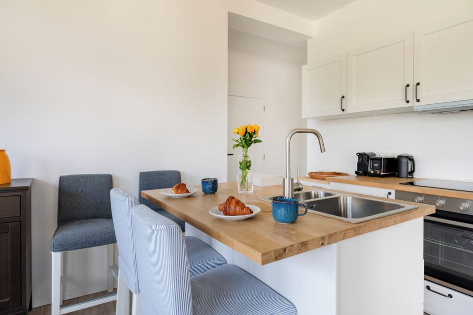 Classic Apartment | Private kitchen | Fridge, oven, stovetop, dishwasher