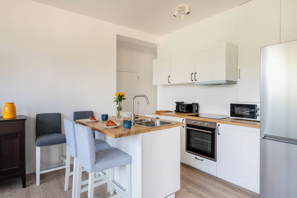 Classic Apartment | Private kitchen | Fridge, oven, stovetop, dishwasher