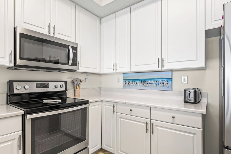 The kitchen has all you need