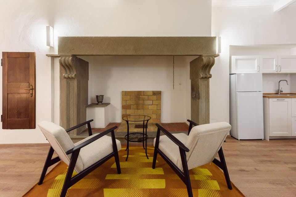Comfort Apartment | Living area | 40-inch flat-screen TV with digital channels