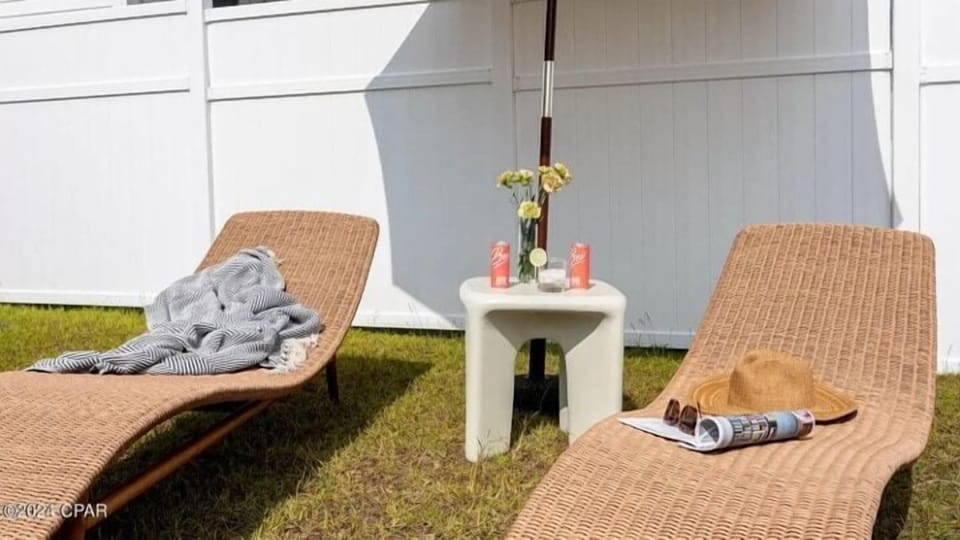 Back yard seating