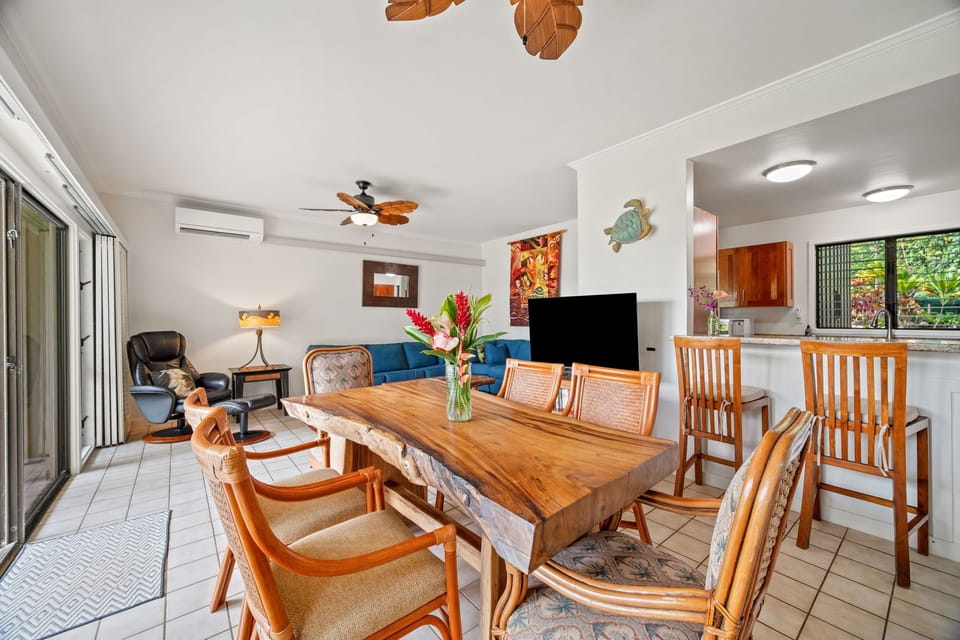 Dining area with ocean views