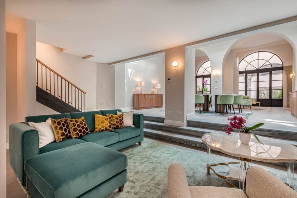 Luxury Apartment | Living area | 40-inch flat-screen TV with cable channels