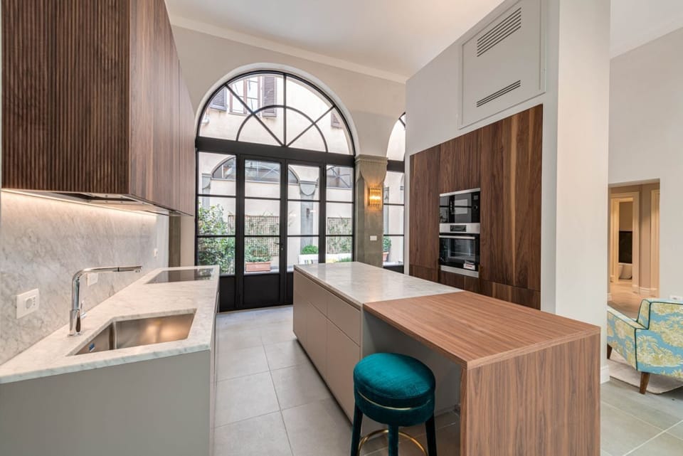 Luxury Apartment | Private kitchen | Full-size fridge, oven, stovetop, dishwasher