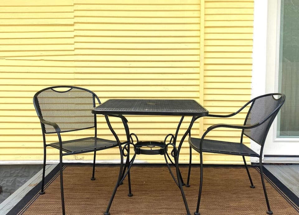 Patio outside bedroom