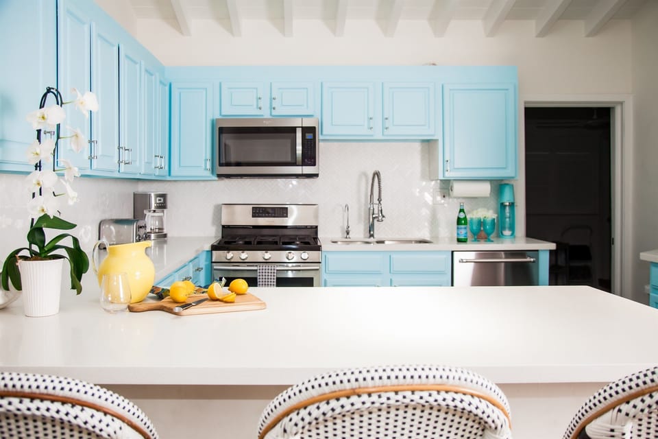 The kitchen is a chef's dream! Fit with modern stainless steel appliances, and plenty of cabinet space.