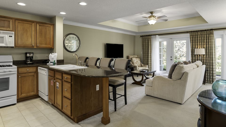 Spacious open floor plan plan with gathering space for the whole family