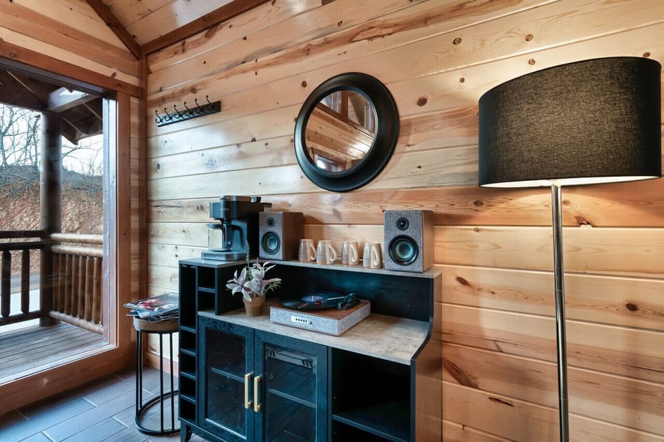 Coffee bar and record player