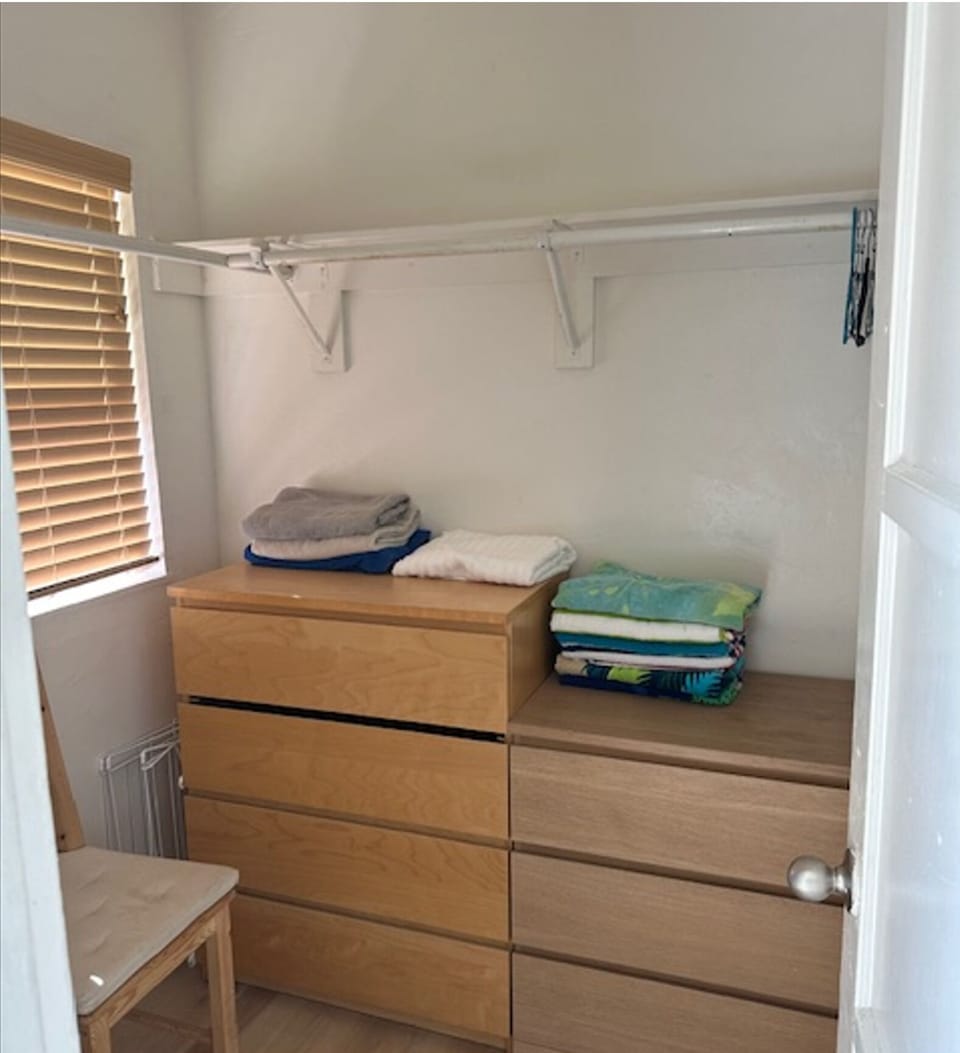 Master bedroom has nice large walk-in closet.