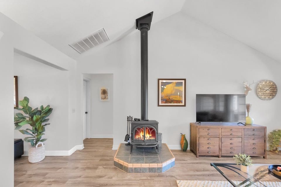 Wood Burning Fireplace