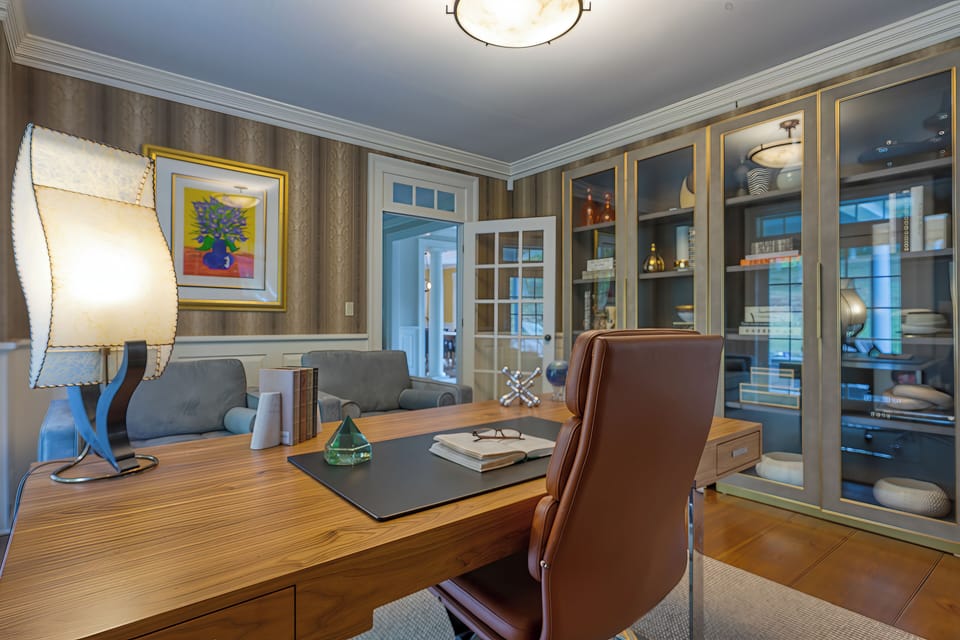 Office room perfect for working from home.