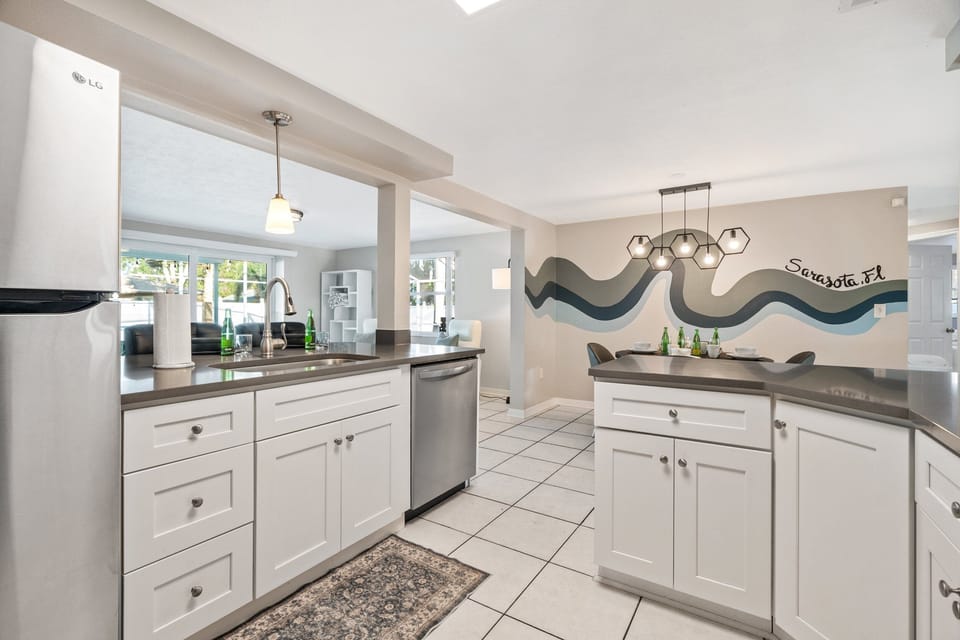 Lots of counter-top space makes for easy prep and clean-up!