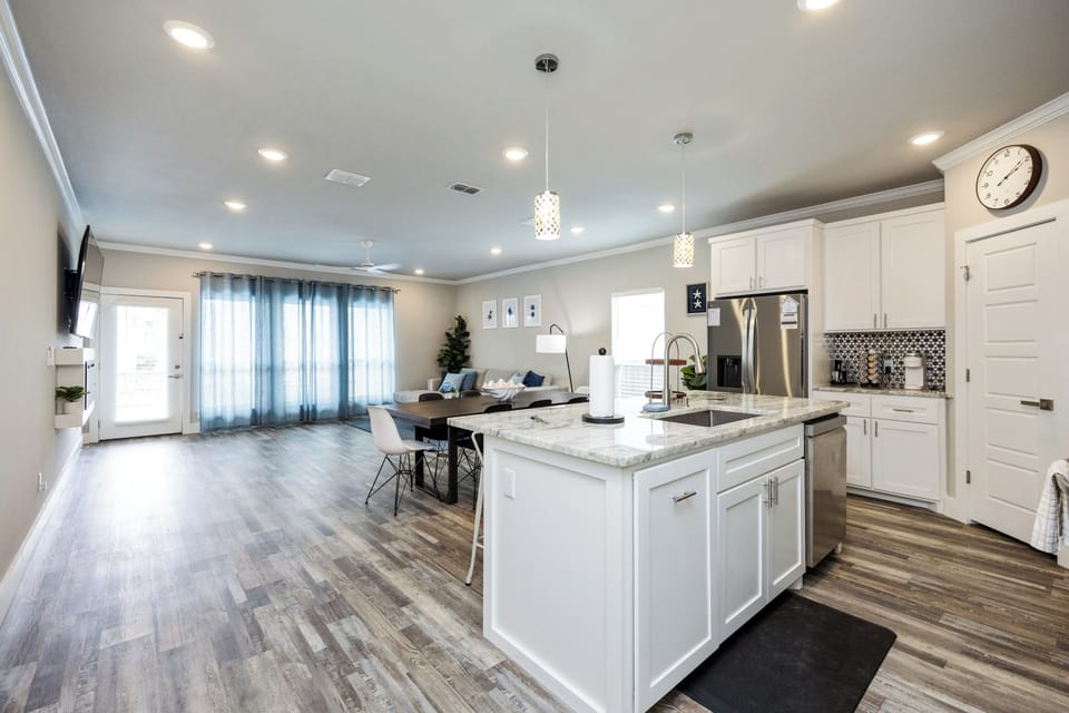 Relax in this bright, open-concept space where you can cook gourmet meals while staying connected with friends and family.