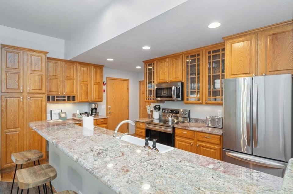 Fully stocked kitchen