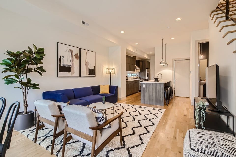 Living Room & Kitchen - Open Layout