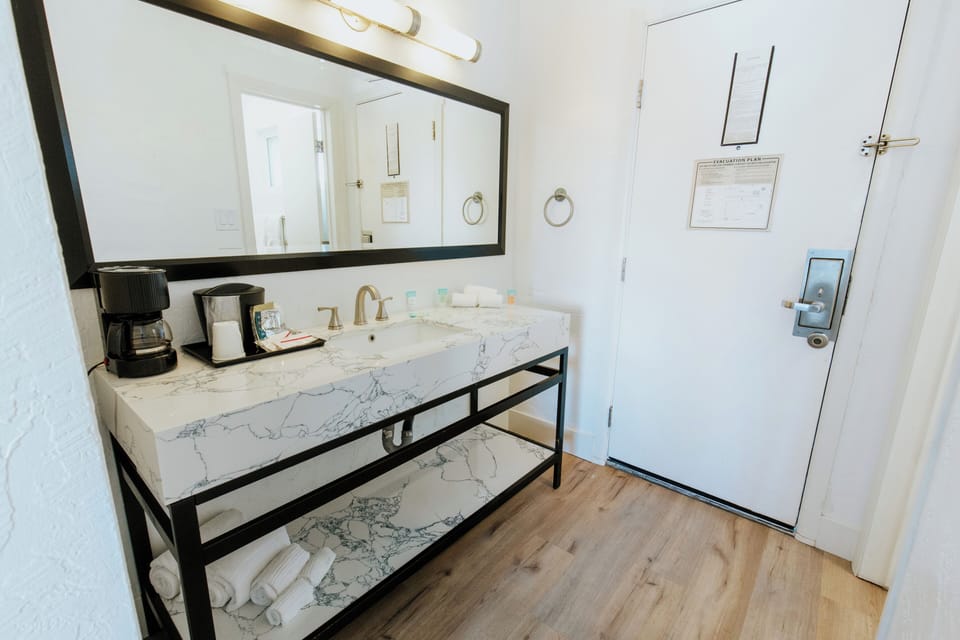 Premium bedding, pillowtop beds, blackout drapes, iron/ironing board