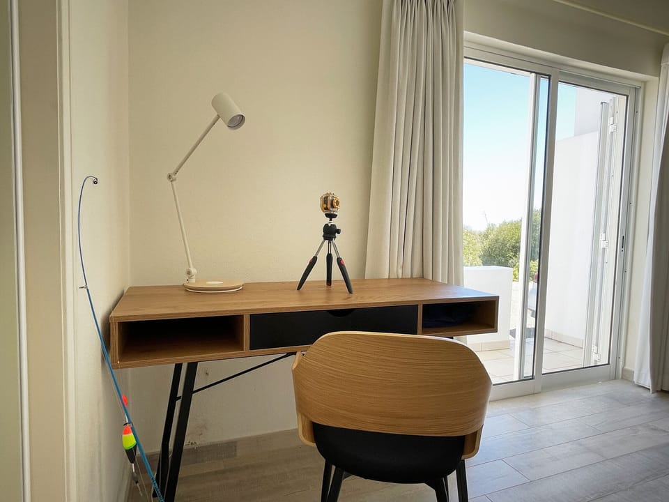 Desk in the bedroom