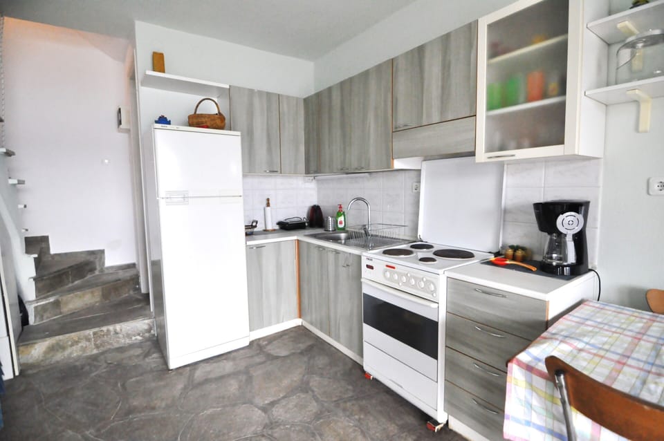 Executive Apartment | Private kitchen | Fridge, oven, electric kettle, blender