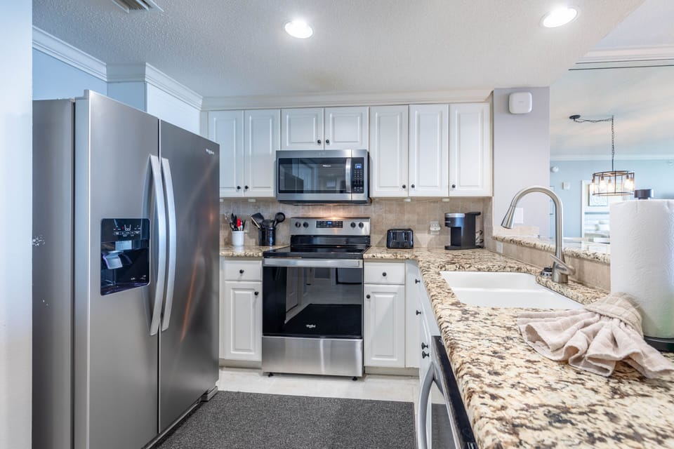 Fully stocked kitchen