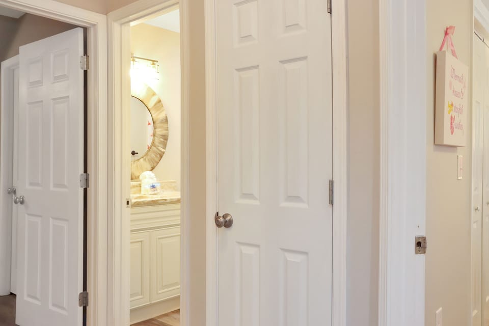 Upstairs Hallway with Bedrooms and Full Bath
