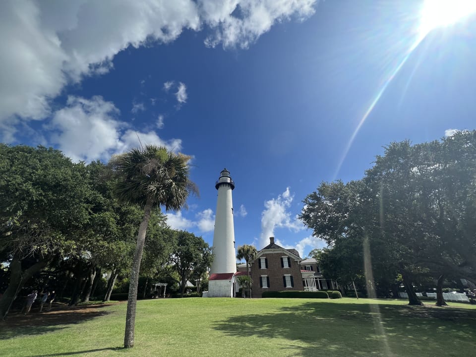 Saint Simons is known for it's beautiful lighthouse, which guests can climb. 