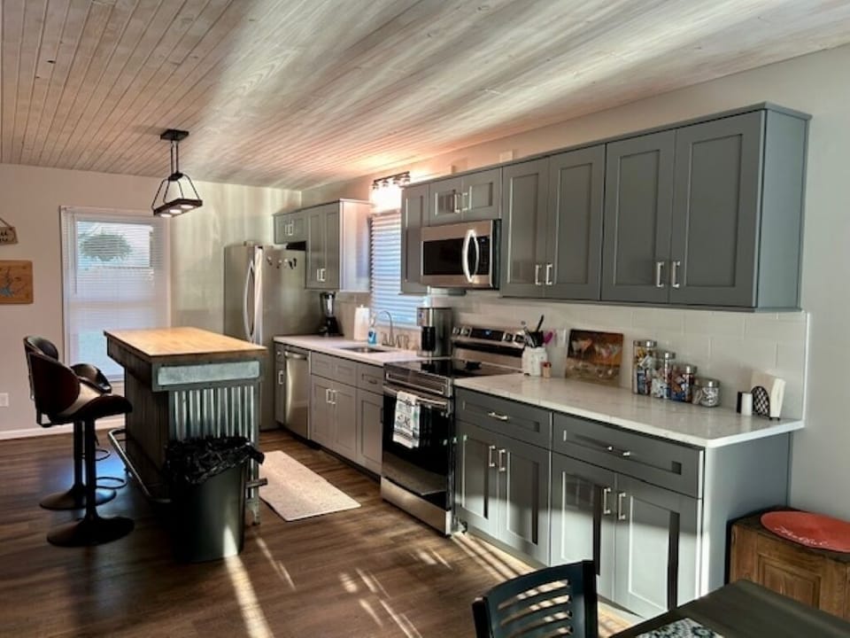 Kitchen view from dining table