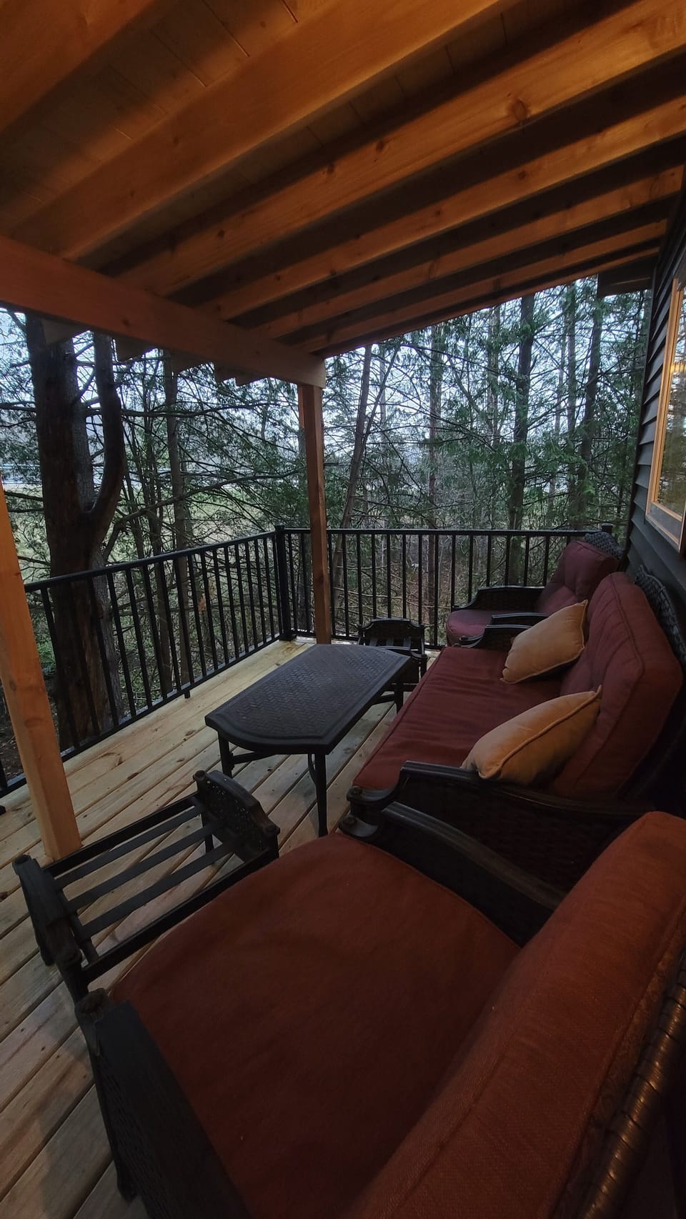 Porch on a rainy day.