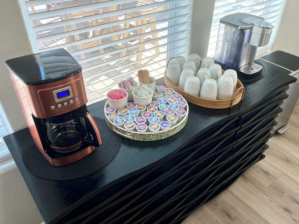 Complimentary supply of k-cups to start your day