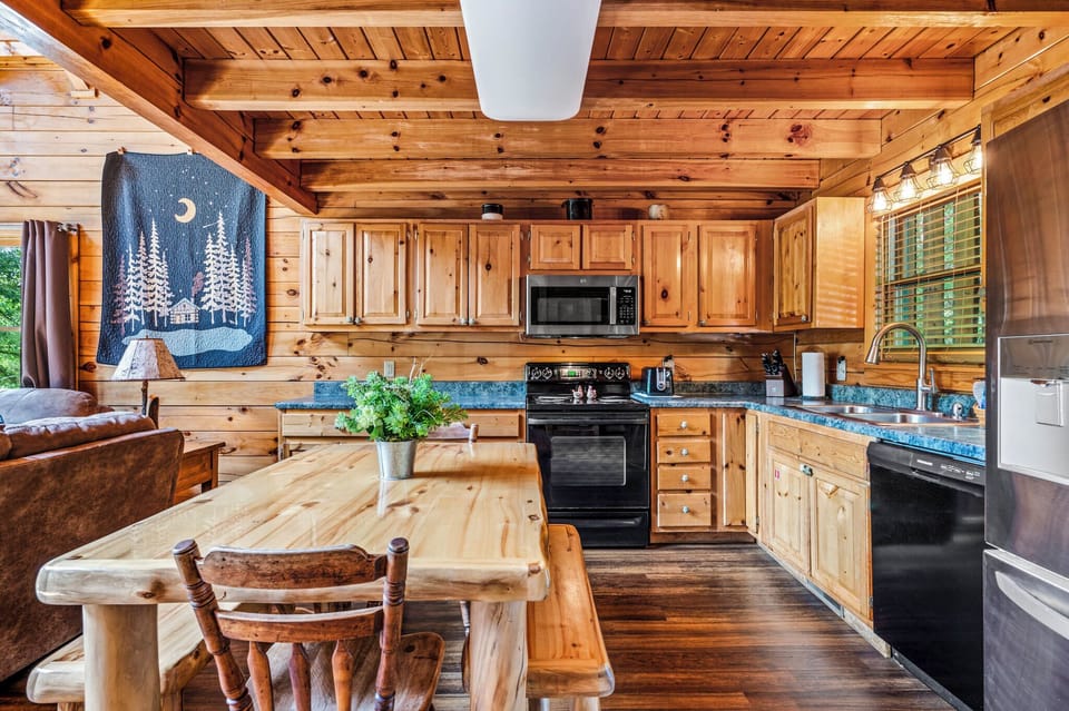 Plenty of room to cook and dine