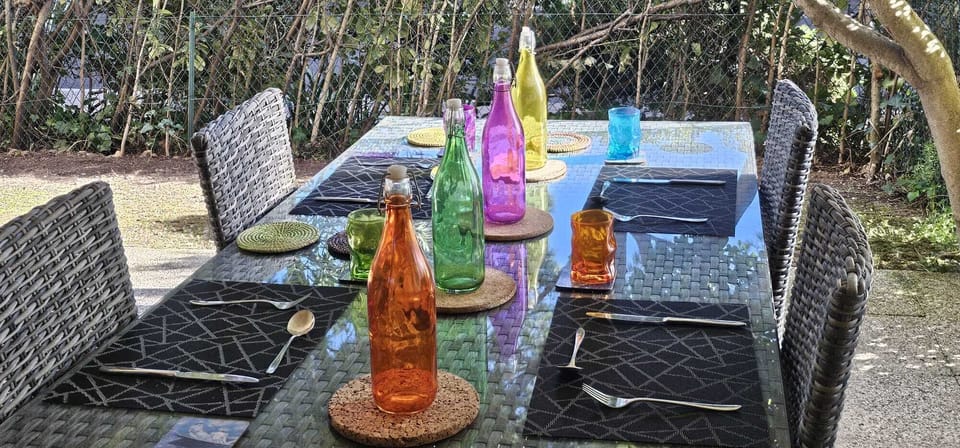 Outside dining area