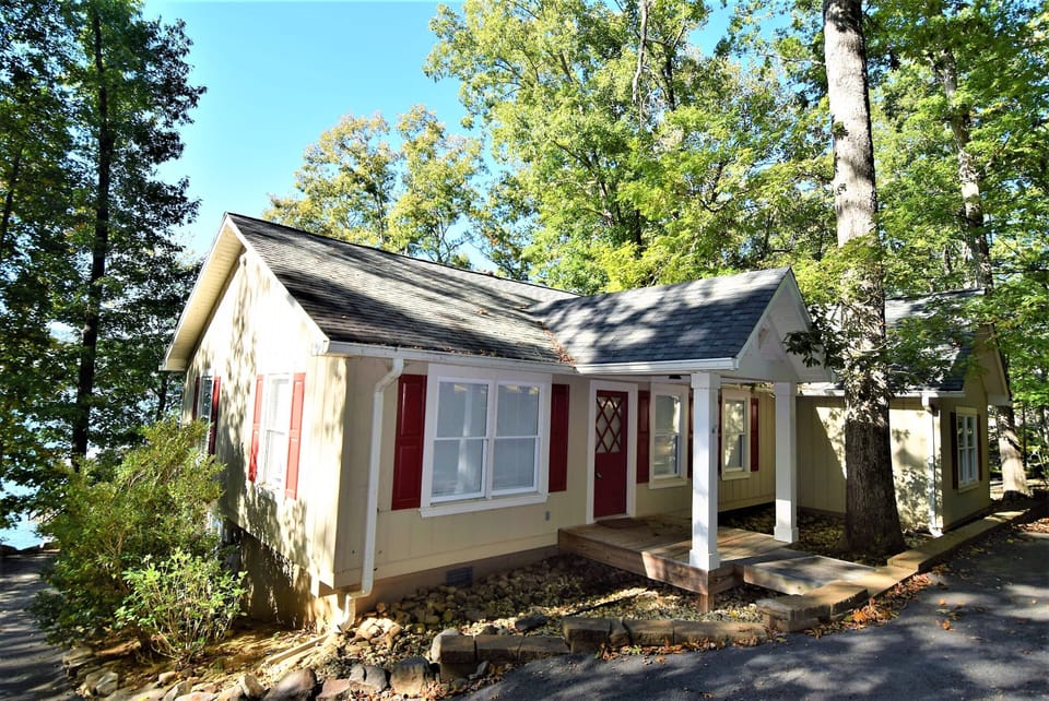 You will enter on top floor where large family area and kitchen are located.