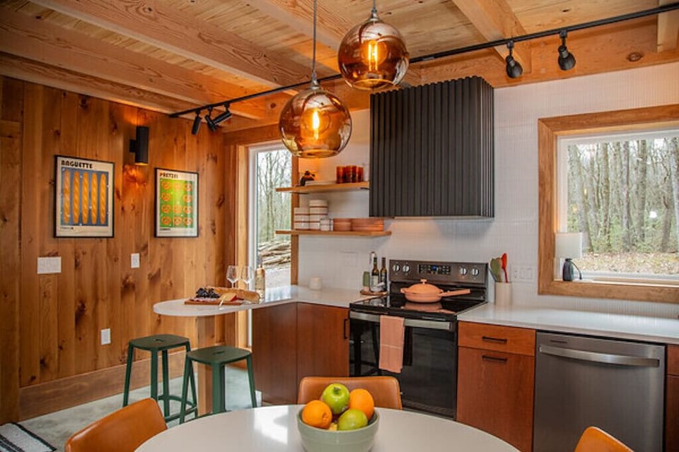 Dining area and breakfast nook for extra seating. 