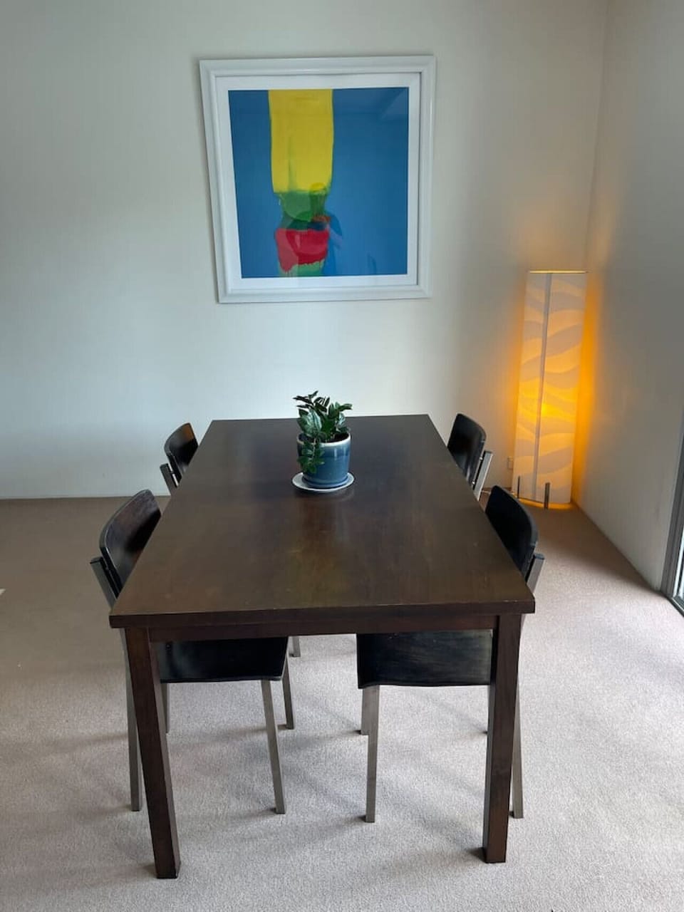 Bright dining space