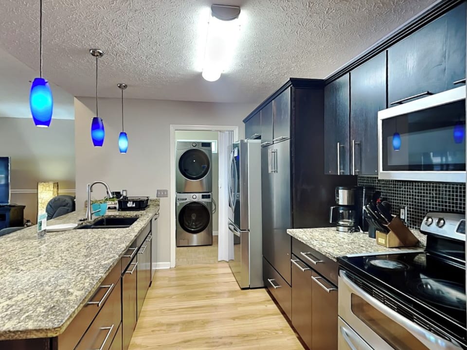 Kitchen with Laundry Area