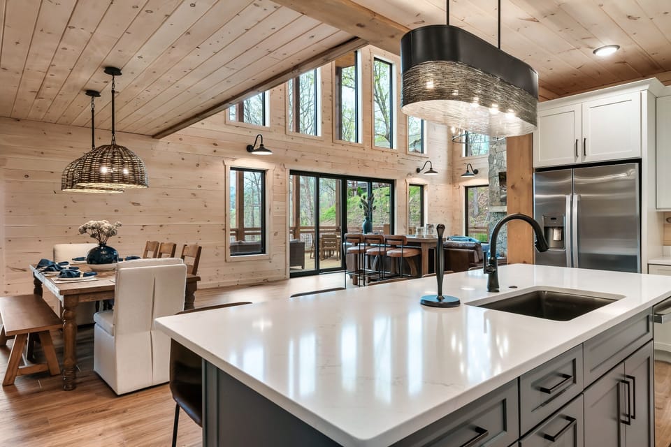 Glory's fully equipped kitchen