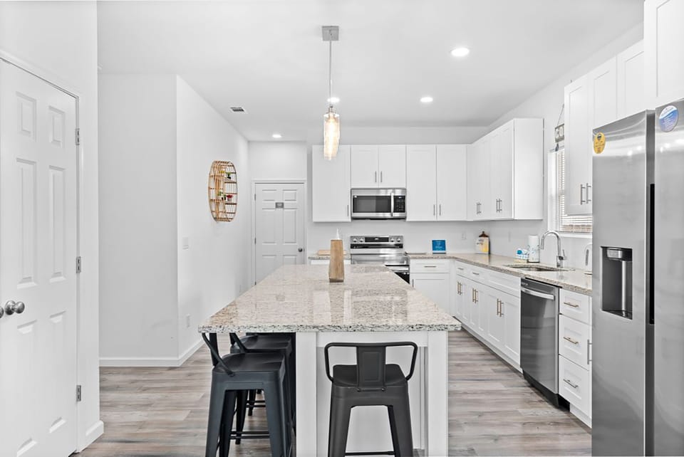 Large kitchen island