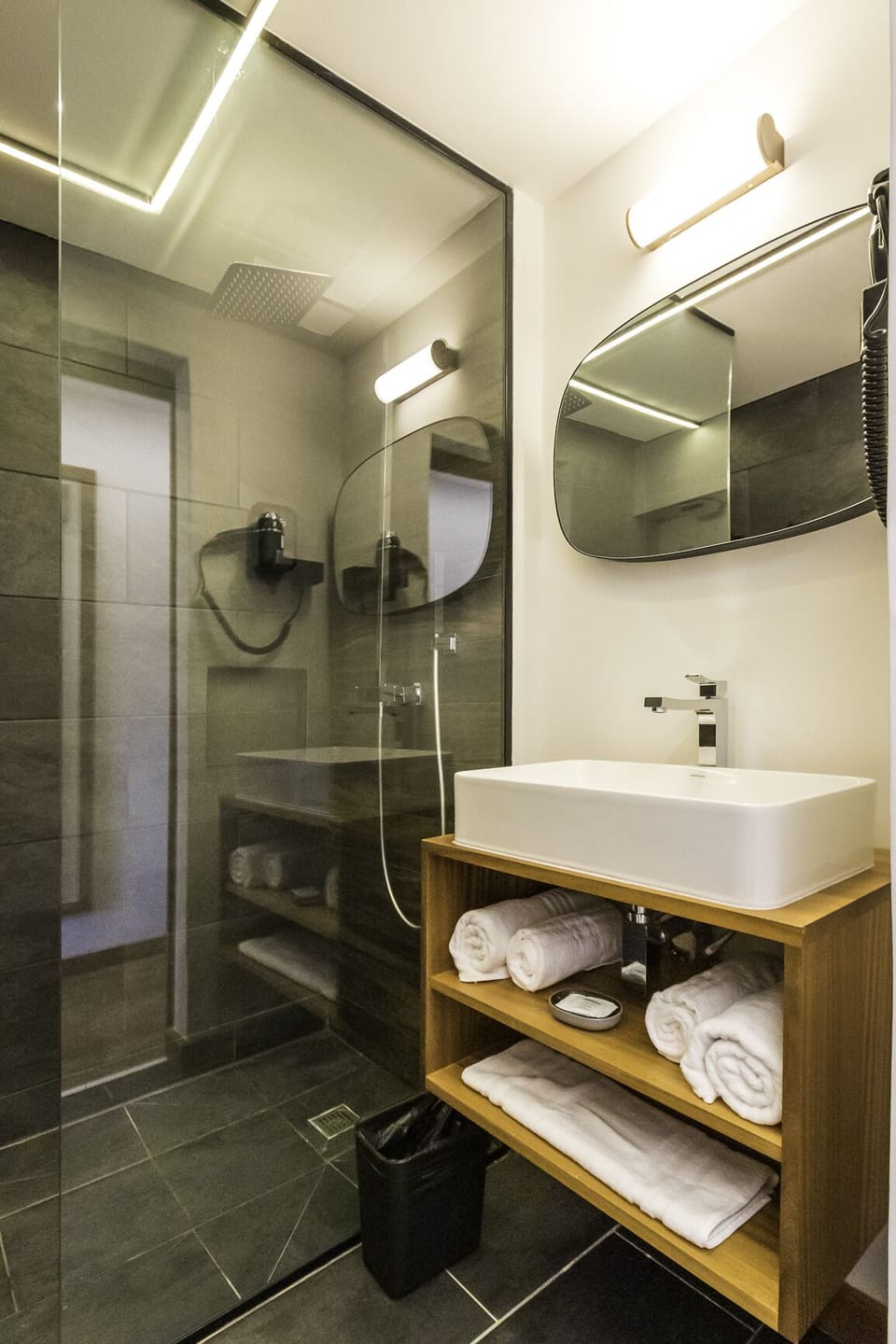 Standard Double Room | Bathroom | Shower, rainfall showerhead, free toiletries, hair dryer