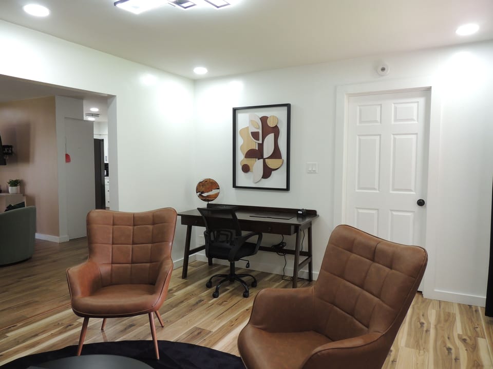 Desk and chair