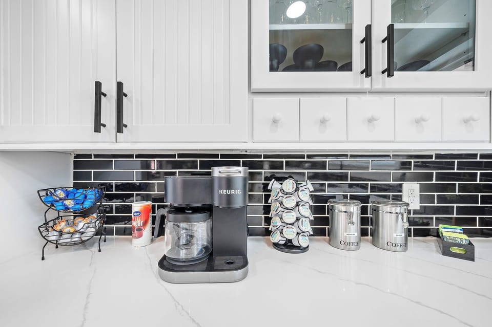 Coffee station at kitchen