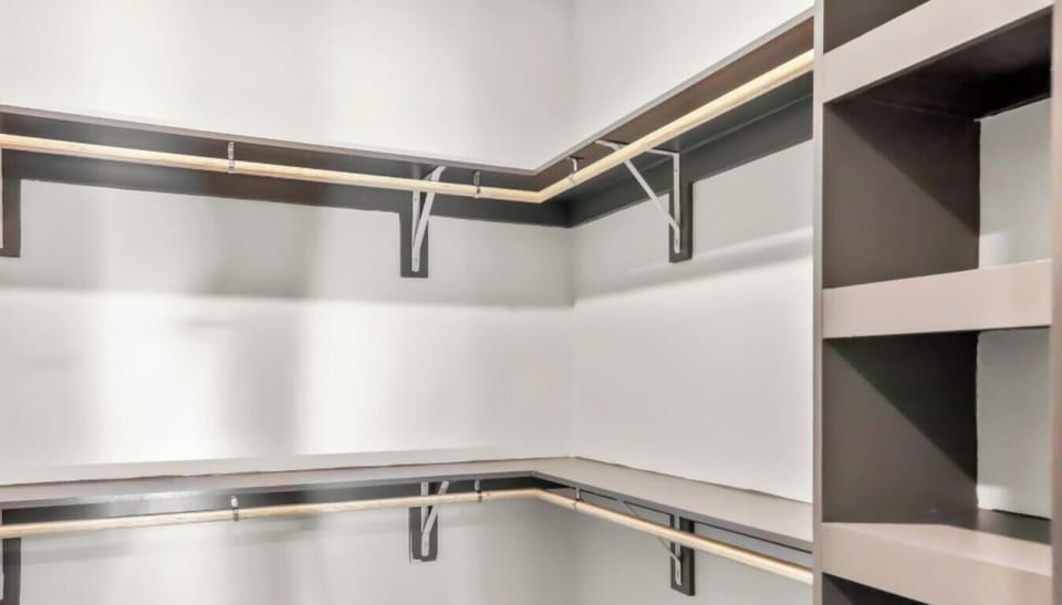 Spacious closet