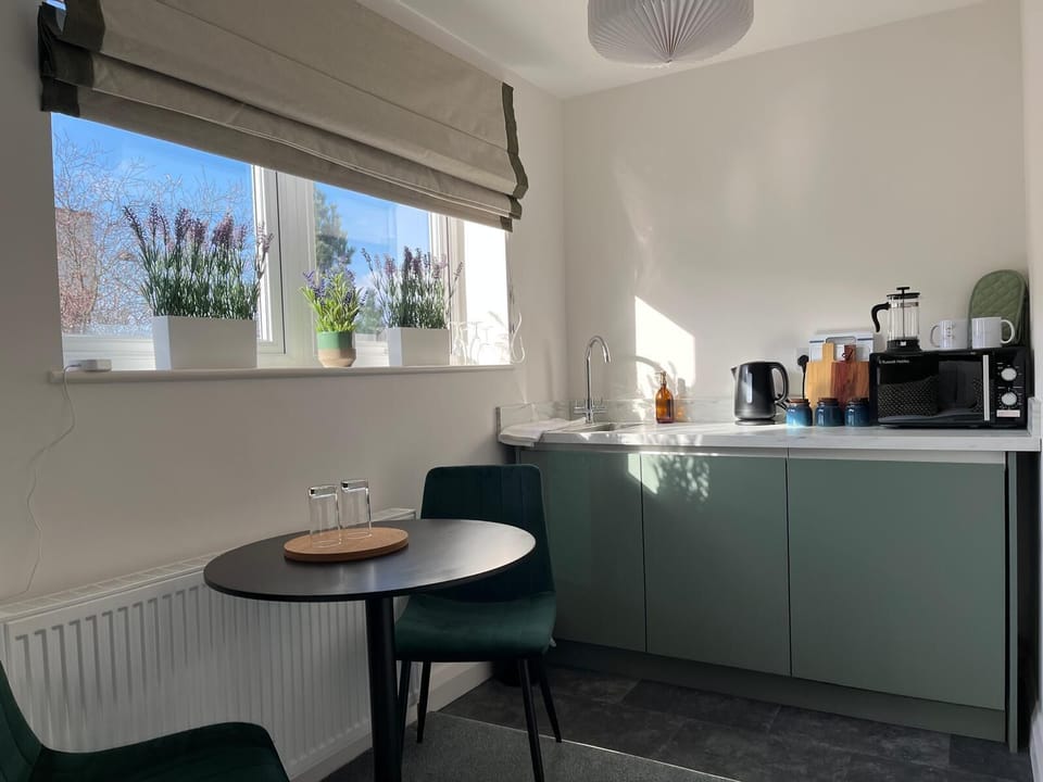 Deluxe Room | Private kitchen | Coffee/tea maker, highchair, eco-friendly cleaning products