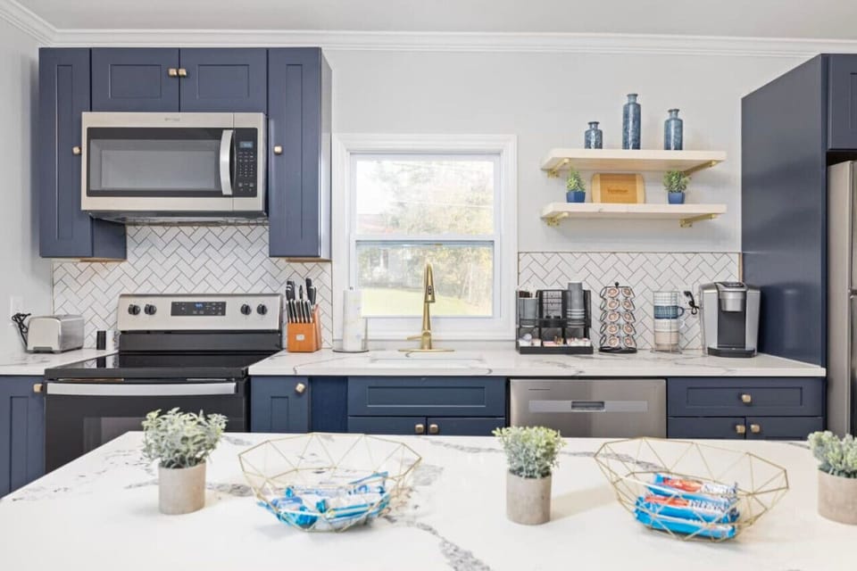 A perfect kitchen for the home chef—everything you need to make a delicious meal.