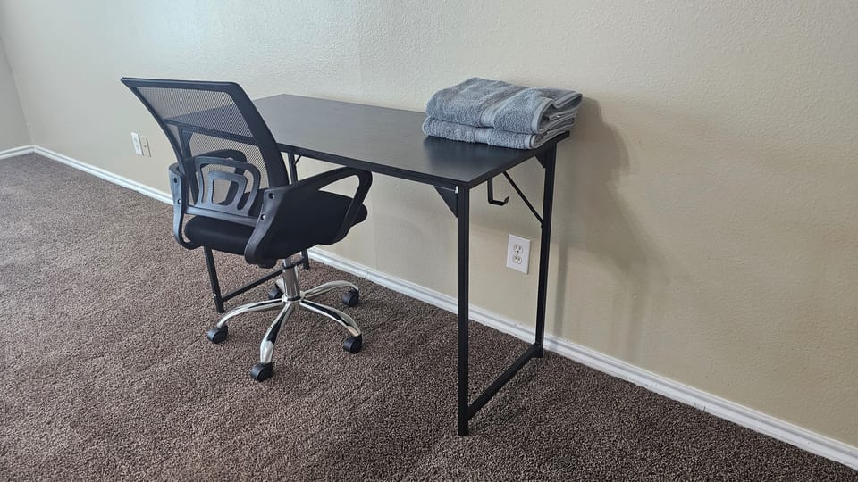 Maintain efficiency during your stay with designated workspaces in our bedrooms, ensuring a productive environment for your needs.