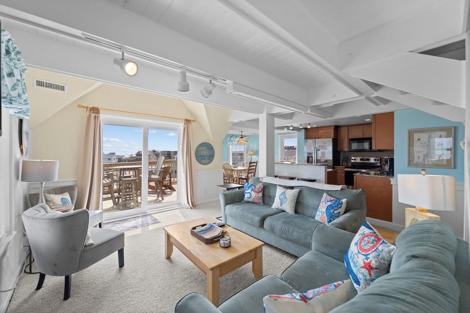 Living Area with Ocean Views