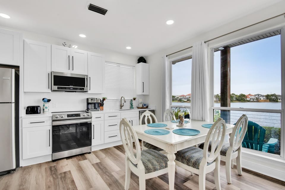 Condo, Multiple Beds (Destiny Beach Villas #15A&B) | Private kitchen | Oven, toaster