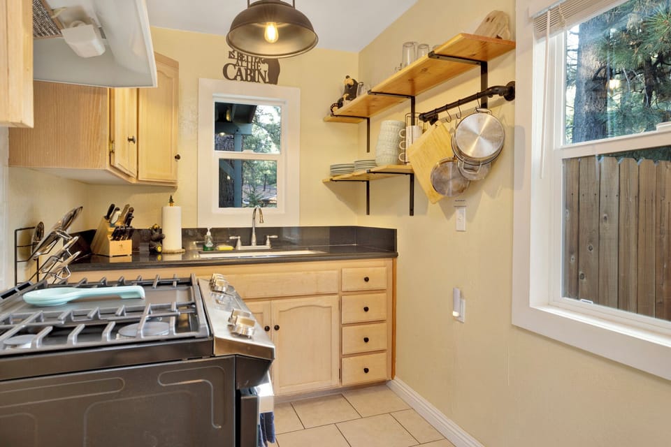 Cabin, 1 Double Bed with Sofa bed, Hot Tub, Mountain View (2315) | Private kitchen | Coffee/tea maker