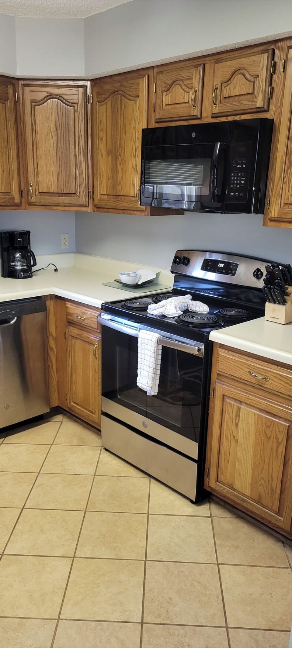 Stocked kitchen. 
