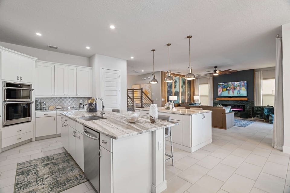 Enjoy casual meals at the breakfast bar or entertain guests in the adjoining dining space