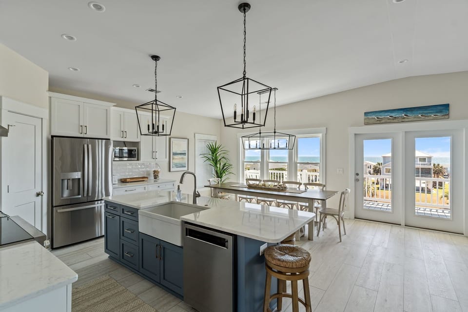 Expansive Ocean views from your fully stocked kitchen