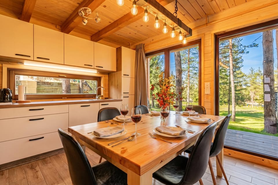 Kitchen and dining area